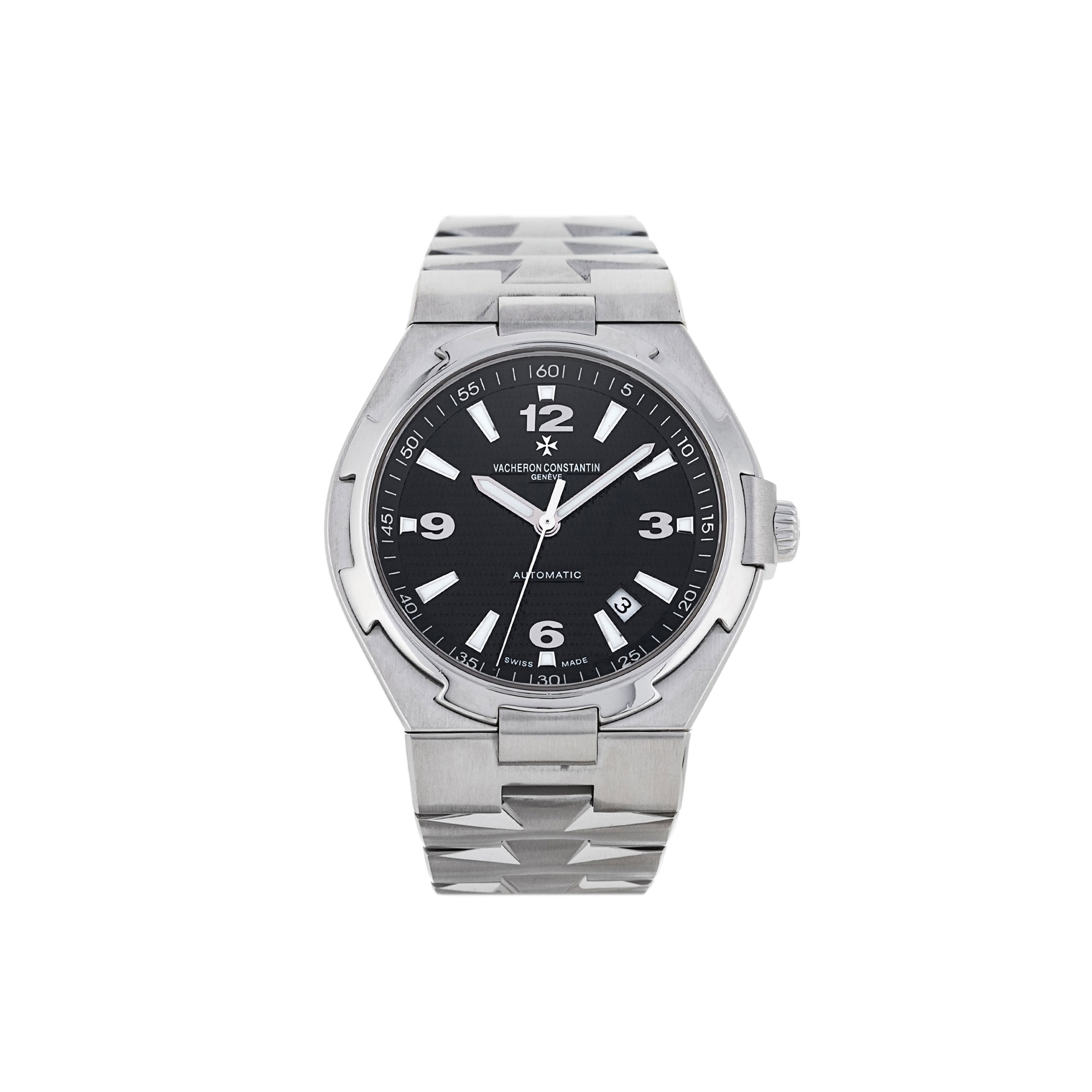 VACHERON CONSTANTIN OVERSEAS AUTOMATIC BLACK DIAL 42MM WATCH 47040/B01A-9094